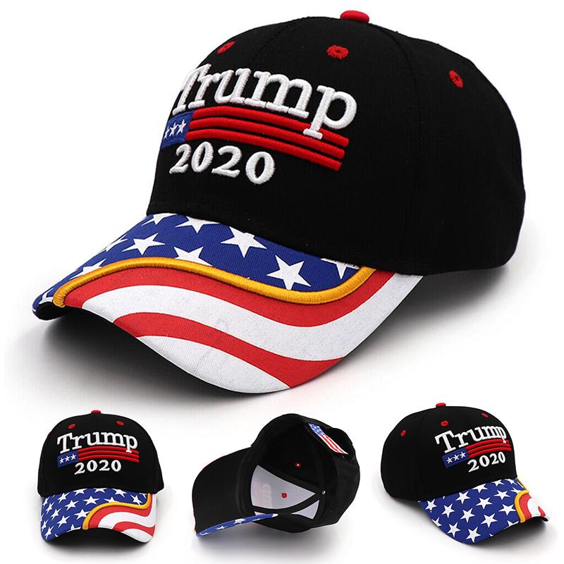President Donald Trump 2020 USA Flag Baseball Cap Hat Make America Great