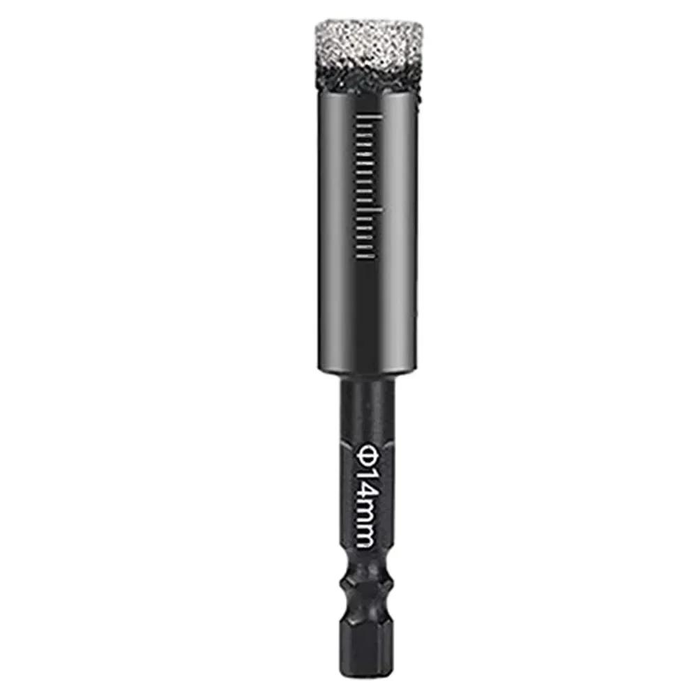 2222222222 6-12mm Hex Handle Vacuum Brazed Diamond Dry Drill Bits Ceramic Tile Hole Saw Marble Granite Cup Saw Hole Opener