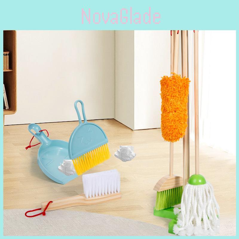 Kids Wooden Cleaning Toy Kit With Interactive Role Play For Emotional And Cognitive Growth