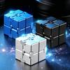 Cubo dell'Infinito in Lega e Plastica Giocattolo Rilassante Sollievo Sensoriale dalla Tensione Giocattolo Antistress Fidget Pieghevole Infinito Flip Giocattolo Calmante