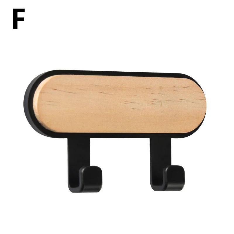 Suport chei din lemn, pălărie, eșarfă, organizator de depozitare, suport magnetic puternic pentru chei, suport pentru depozitare, cârlige pentru telefon, umerase autoadezive montate pe perete