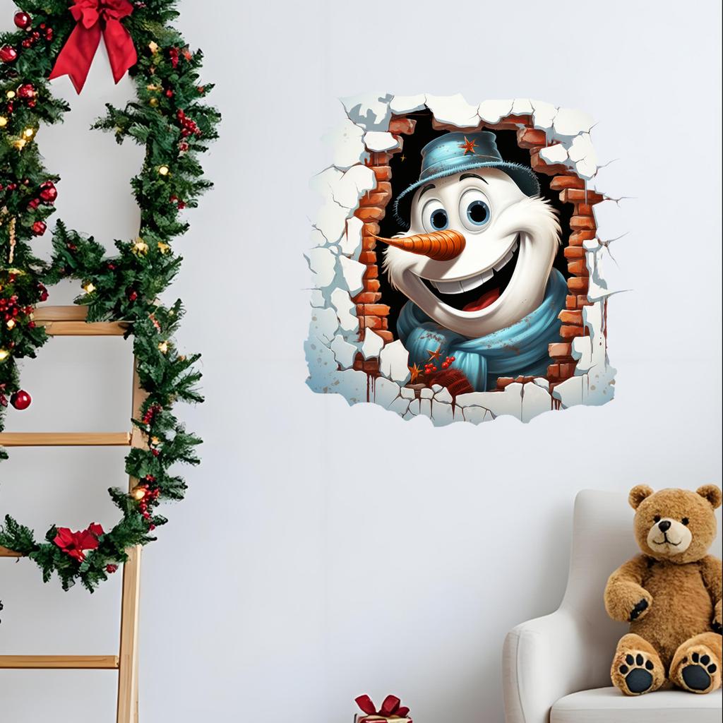 Creative Christmas Wall Breaking For Bedroom, Living Room, And Entryway Home Decoration Wall Stickers