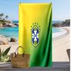 Asciugamano da Spiaggia con Stampa Calcio Brasiliano Asciugatura Rapida Super Assorbente Morbido Asciugamano da Bagno per Nuoto Spiaggia Viaggio Souvenir Regalo