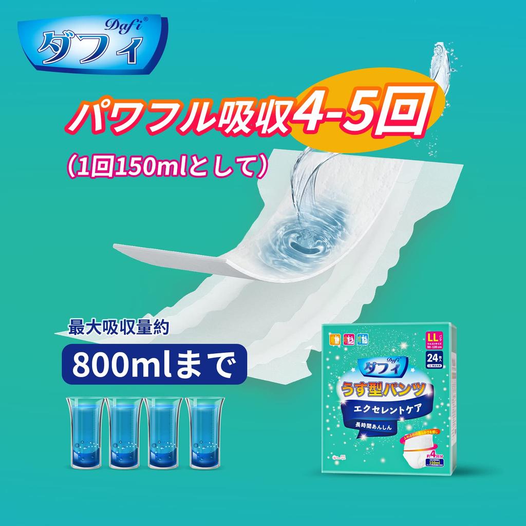 Duffy Adult Paper Pants High Waist Easy To Put On and Take Prevents Suitable for Urinary ADL Suitable for People Who Can Stand or Sit Diapers,