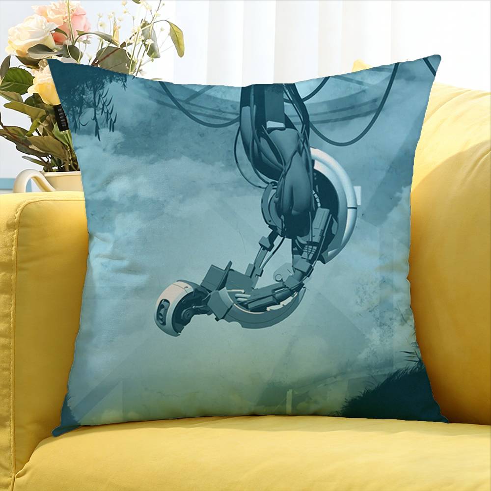 1Pc Portal 2 Game World Various Sizes Square Pillow Case For Car Home Bedchamber Decor