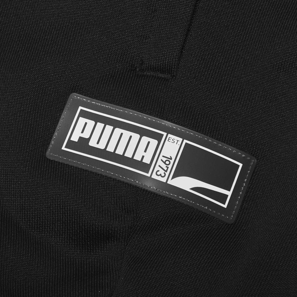 Puma Fs Track Pant Logo Print Reflective Color Block Knitted Sports Pants Men Bottoms Black 530510-02
