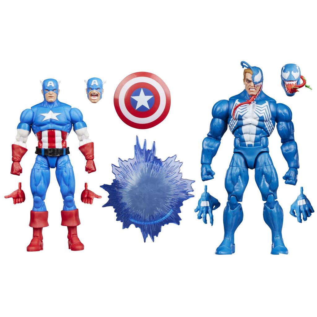 Hasbro Marvel Legends Series Gamerverse Captain America Retro Collectible 15cm Action Figure Authentic Vs. Venom, Game-Inspired G0622,