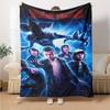Stranger Things Customize Text Blanket Throw Personalized Blanket Soft Warm Cozy Perfect for Bed Couch Home Decor Office Chair All-Season Use