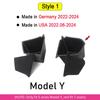 For 2025 2026 Tesla Model Y Juniper Rear Trunk Side Storage Box Trunk Bins Flocking or TPE Cover Trunk Organizer Mats Accessorie