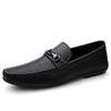 Men's Summer Slip-On Leather Loafers: Casual British-Style Large and Small Sizes