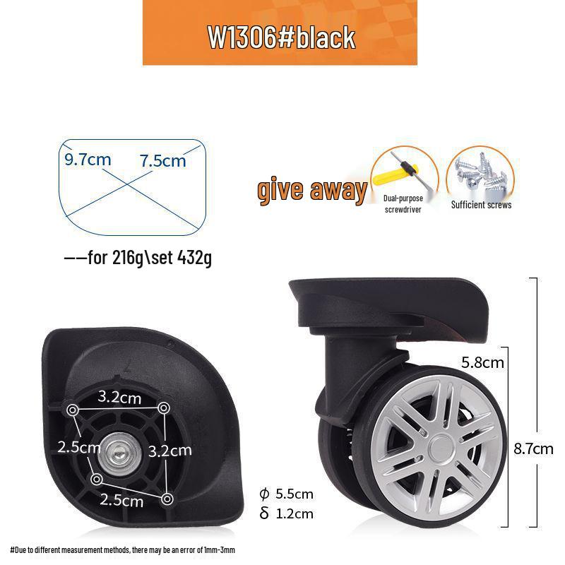 Universal Silent Roller Wheels for Suitcase Repair