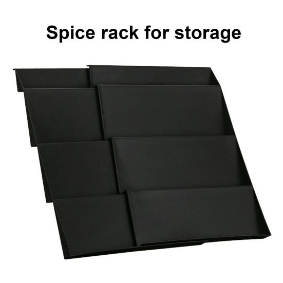 2PCS Kitchen Shelf Organizer with Stepped Layered Design PP Spice Organization Rack for Cabinet Storage And Pantry