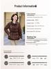 Mom's Winter Fashionable Embroidered Down Jacket with Wool Collar for Middle-Aged and Elderly Women