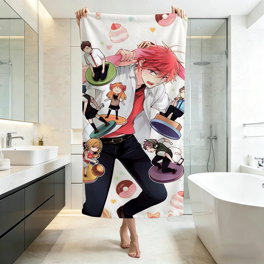Funny-Monthly Girls' Nozaki-kunS Towel Five-Star Hotel Quality Eco-Friendly Ultra Soft Thick Towels & Beach Towels