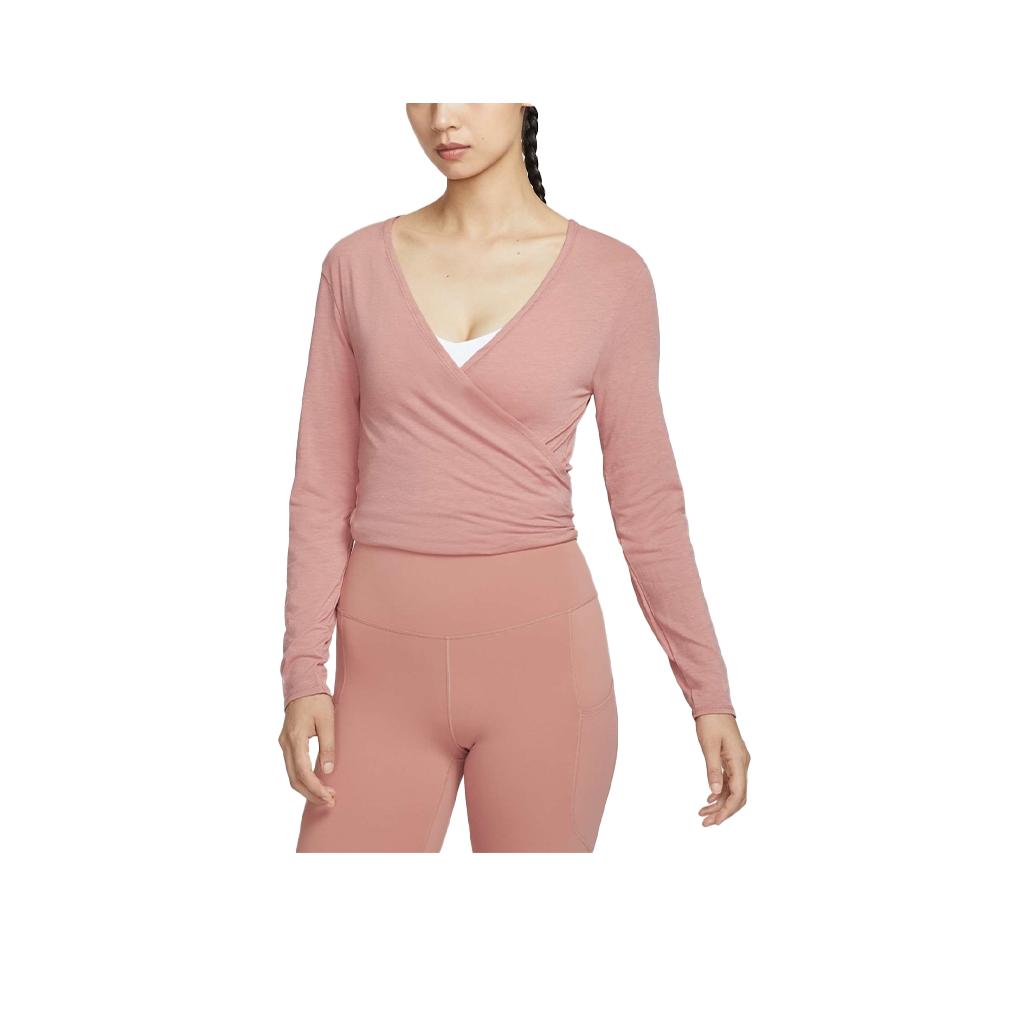 Nike Comfortable Soft Skin-Friendly Versatile Long Sleeve Drop Shoulder T-Shirt Women Tops HV3658-685 L