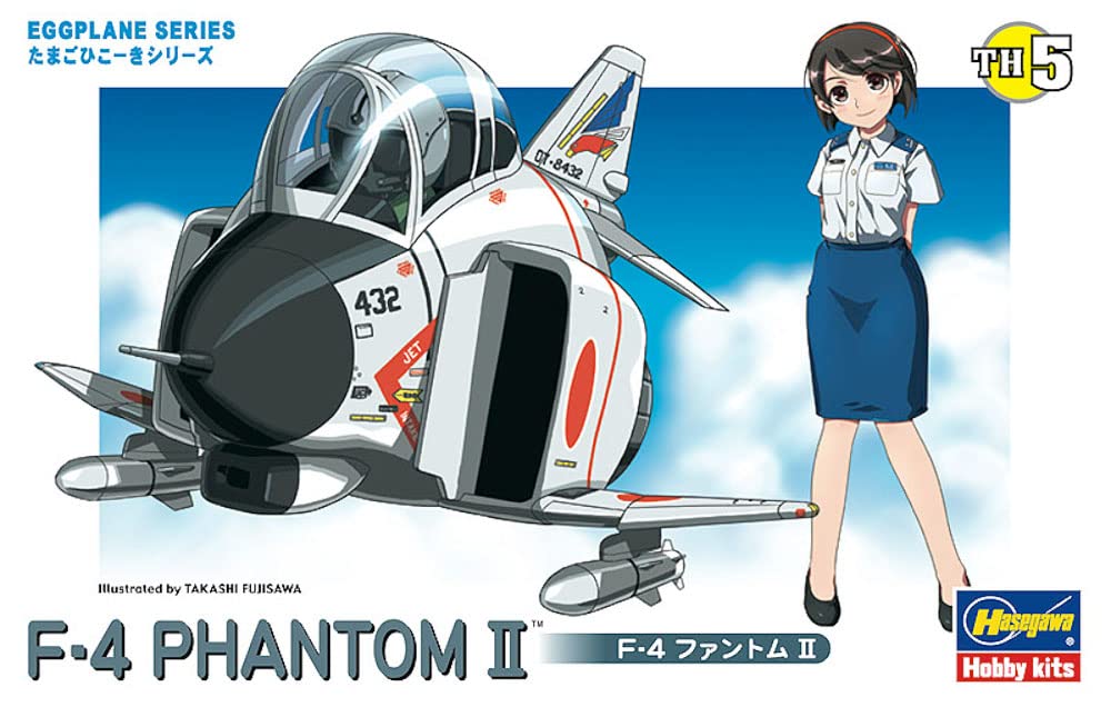Hasegawa Tamago Hikoki Japan Air Force Phantom II Plastic Model Kit TH5 (Hasegawa) Self-Defense F-4 Non-Scale