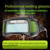 True Color Smart Auto Darkening Welding Goggles with Clear Inner Lenses Solar Welder Eyes Glasses Anti-glare Welder Glasses