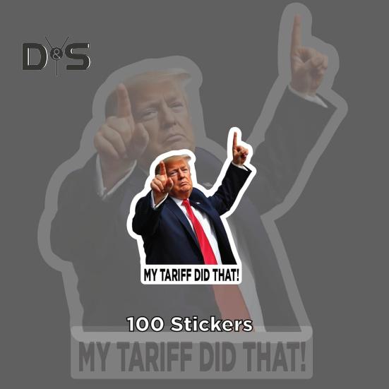 100 Stück Trump I Did That Aufkleber Lustige Zapfsäule Aufkleber Wasserdichtes Material Laptop Autofenster Trump Aufkleber