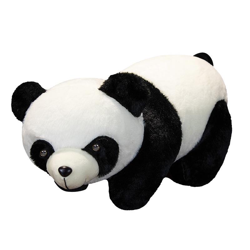 Cute Party Panda Doll Plush Toy Black and White Panda Doll Children Soothing Rag Doll Girl Birthday Gift