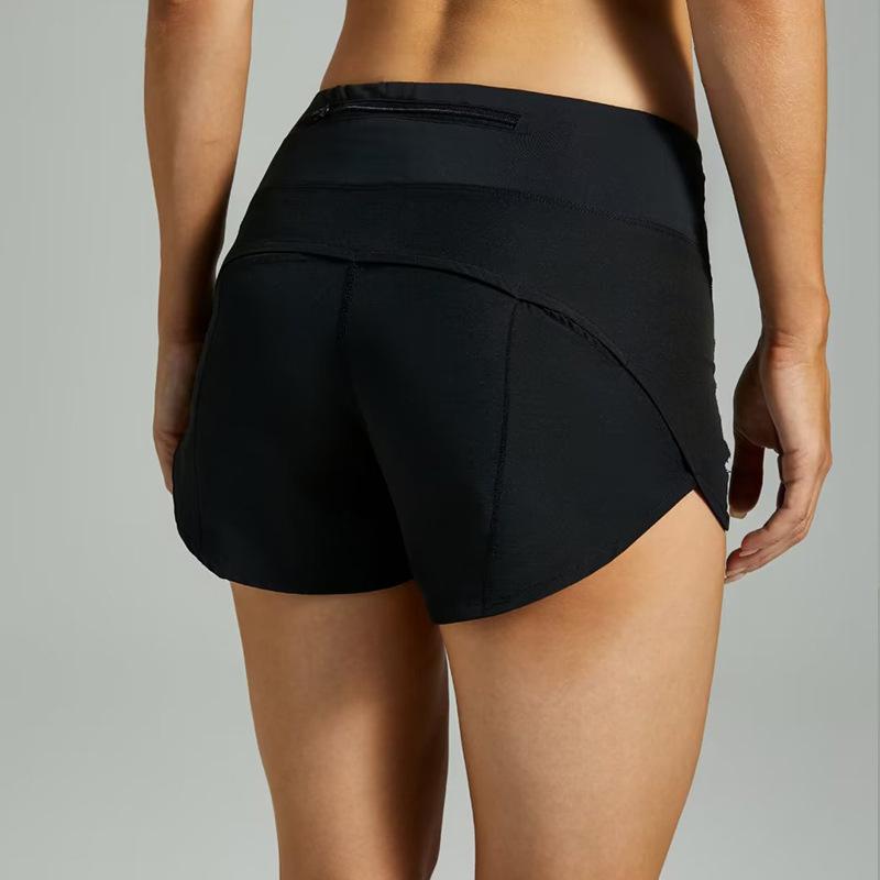 Yoga Shorts Women's Hot Pants Sports High Waisted Fitness Lined with Track and Field Marathon Running