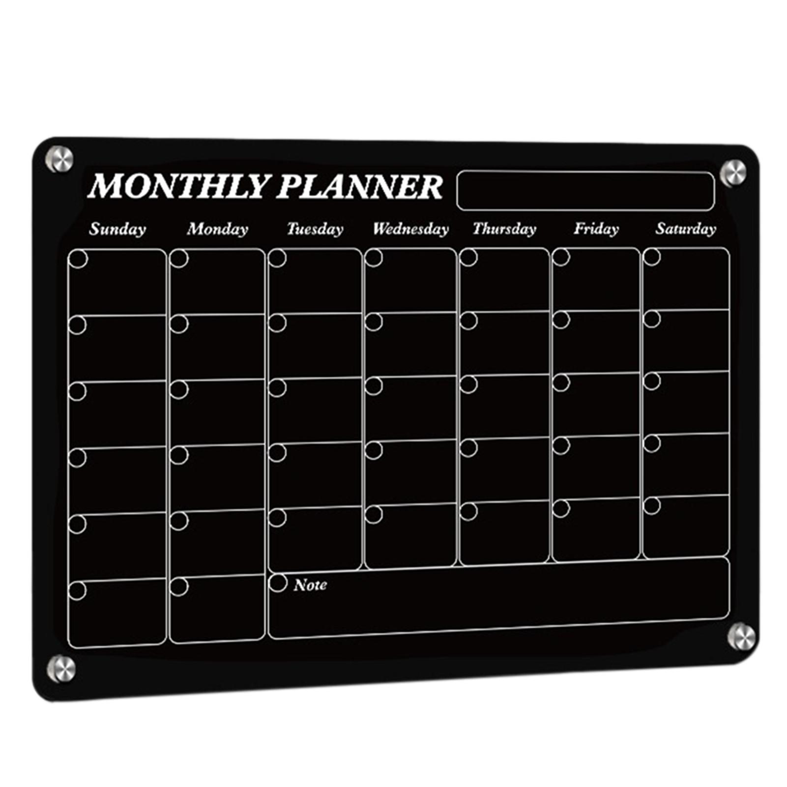 

Акриловая магнитная доска для сухого стирания для холодильников Простая магнитная акриловая доска для расписания для дома