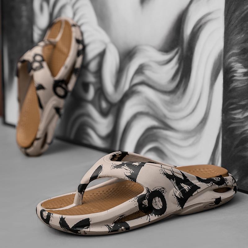 Letní pantofle Pánské pantofle Žabky Domácí Venkovní Plážový styl Měkké Lehké Nadměrná velikost45 46 Protiskluzové Zvýšené Platformové boty