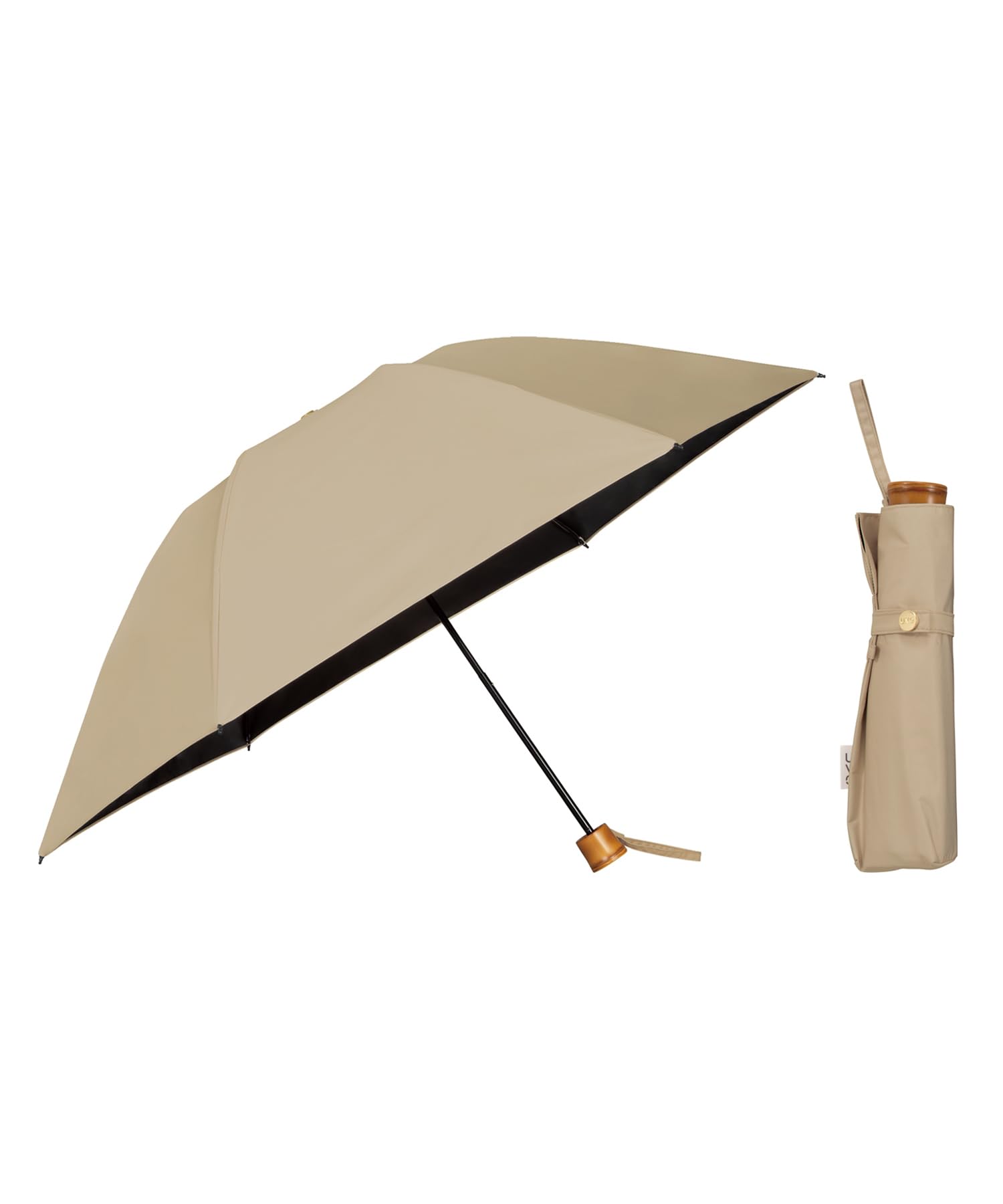 

Самый прочный УФ-зонт складной 55 см для [2025], CALM, 3-сложения, однотонный, мини, коричневый, зонт, спицы, для поездок на работу, в школу, для путешествий, стильный,