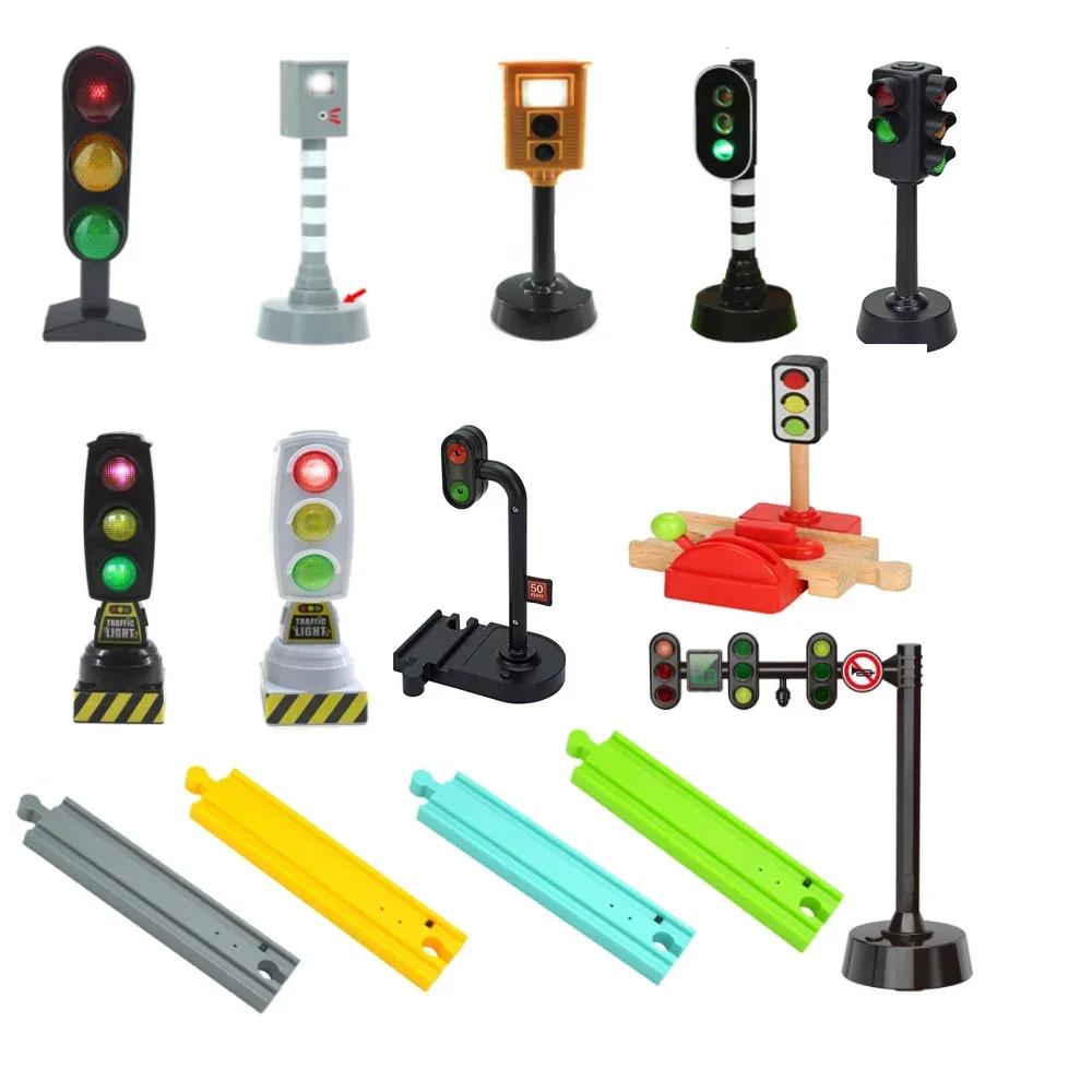 Wucifang Bags Light Traffic Scene Rail Transit Fit Ideal For Wood Magnetic Track Train Learning Playthings Wooden Track Train Railway Collection Add-Ons
