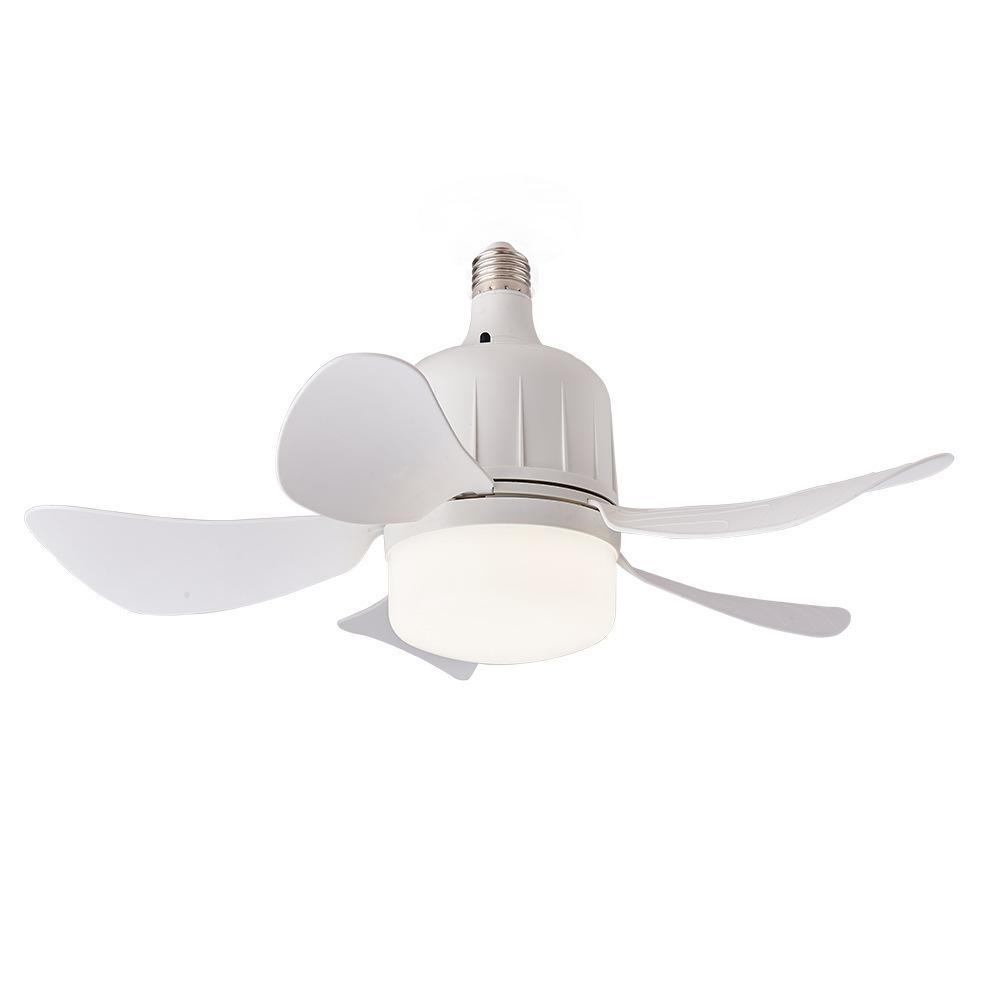 

2 in 1 Adjustable Brightness 23W E27 LED Bulb Remote Control 5 Blades Ceiling Fan A