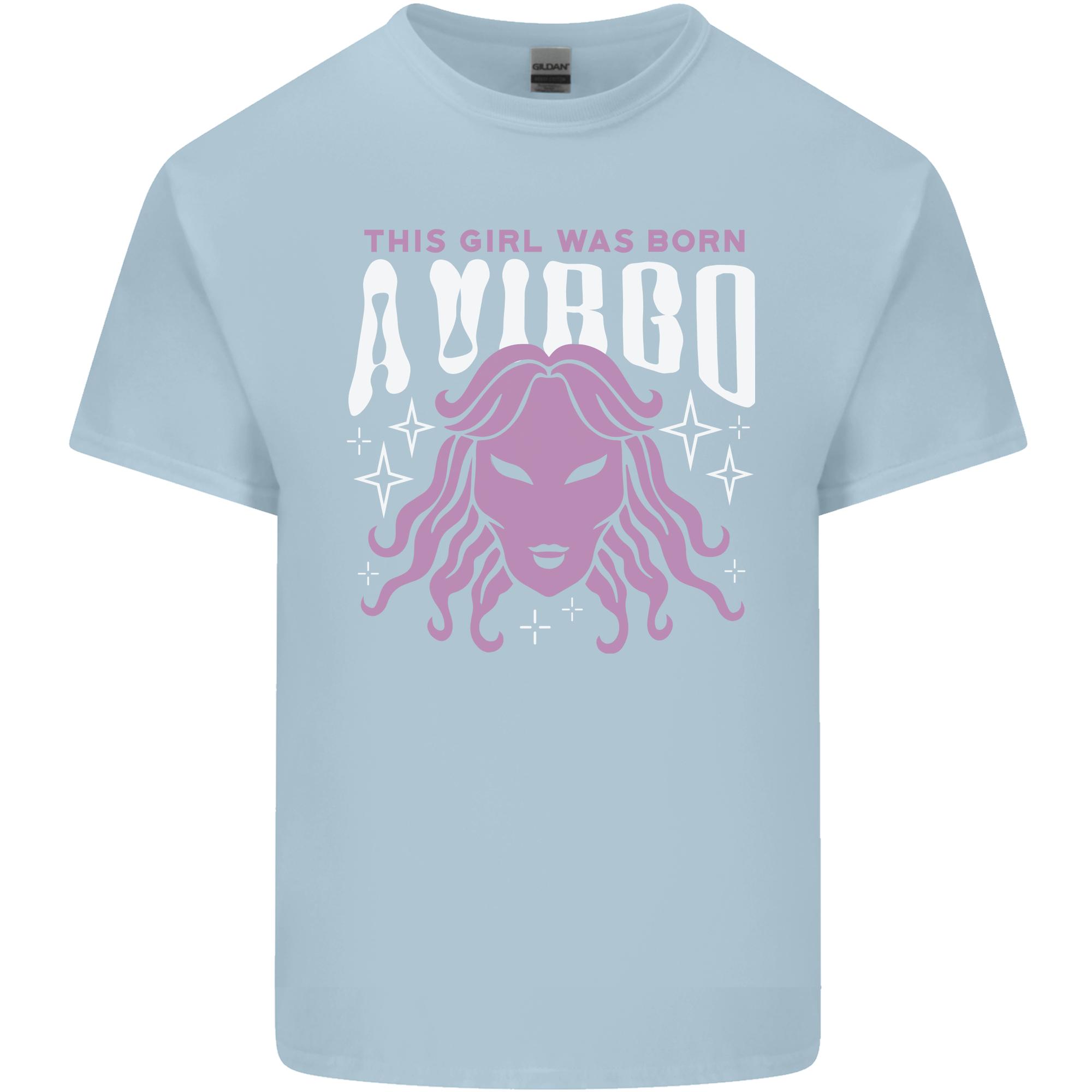 This Girl Was Born Virgo Unisexs Light Cotton TShirt S