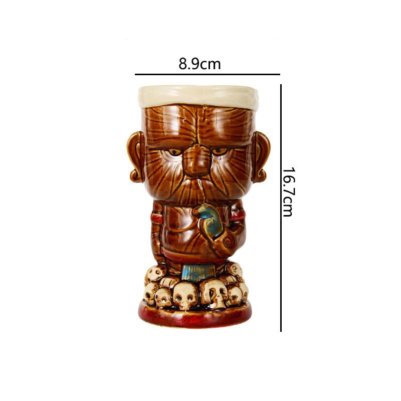 

Household Wine Utensils Creative Ceramic Cocktail Cup Hawaiian Cocktail Cup TiKi Cup Bar Decorative Vase Home Decor Funny Gifts