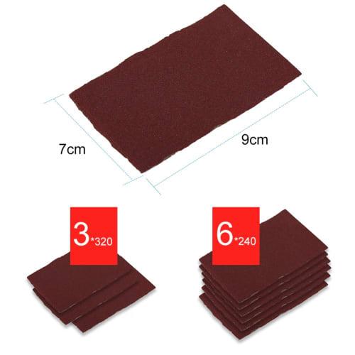 Alomejor Guitar Bone Nut and Saddle Set with Nut File and Sandpaper, Guitar Repair Kit for Improved Sound Quality, Stringed Instrument Parts, and Main