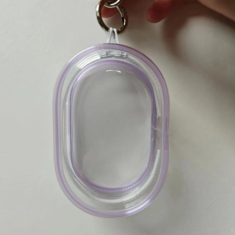 Cute Doll Bag Organization Dustproof Case Jewelry Organizer Plastic Transparent Storage Box Pouch Mystery Box With Keychain