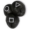 Halloween Cosplay Disguise Masks Triangle Circle Square Mask Black Full Face Mask Film Theme Costume Supplies
