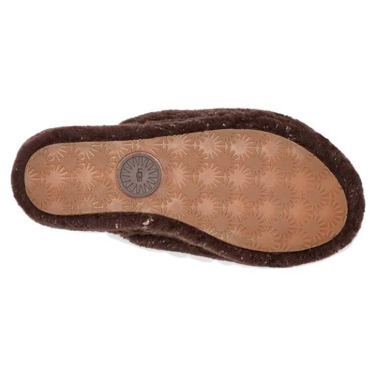 UGG Fluff Yeah Sheepskin Comfortable Casual Slide Sandals Women Sandals Brown 1125232-BCDR