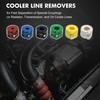39PCS Car AC Fuel Line Disconnect Removal Tool Set with tool Box,Fuel Line Disconnect Tool Set with Fuel and AC Disconnect Plier