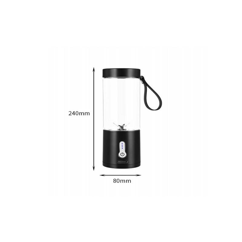 530ML Portable Bottle Blender Household Electric Fruit Juicer Blender 22000 RPM High Power USB Rechargeable Juice Cup