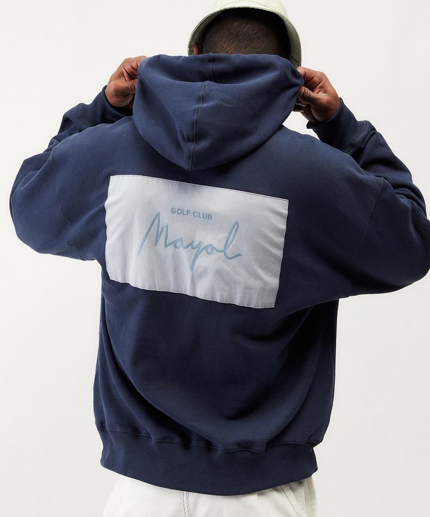 Color Block Hoodie_Navy