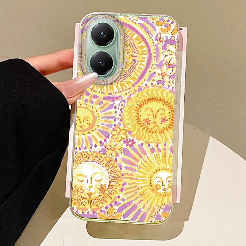 

Зеленое Солнце Лицо Планета Фрукты Trendry Чехол для телефона для Xiaomi Poco X5 X7 M6 Pro X6 X3 Pro NFC C75 C71 C65 C61 M5S Оболочка Задняя крышка poco X3 Pro белый