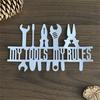 My Tools My Rules Decorative Die Cut Metal Embossing Stencils Carbon Steel Cutting Dies for Card Making Scrapbooking