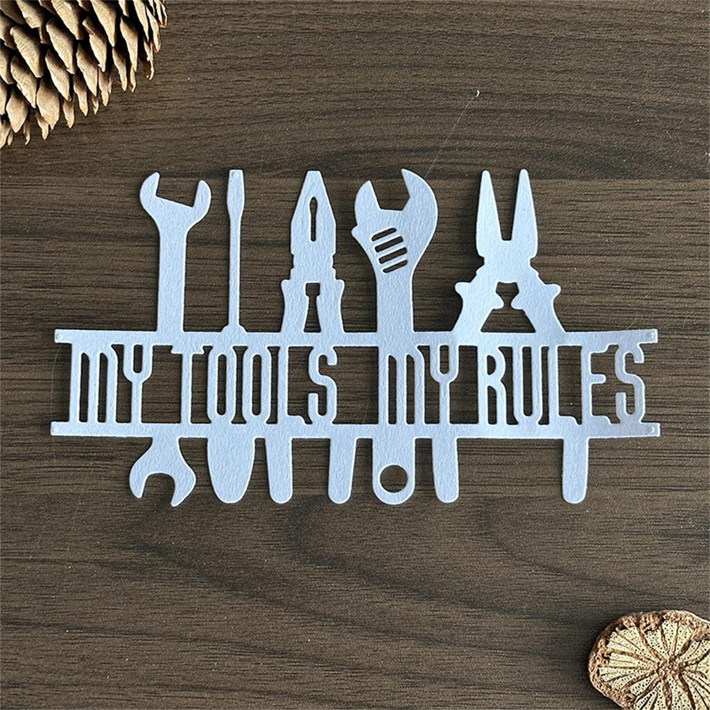 My Tools My Rules Decorative Die Cut Metal Embossing Stencils Carbon Steel Cutting Dies for Card Making Scrapbooking