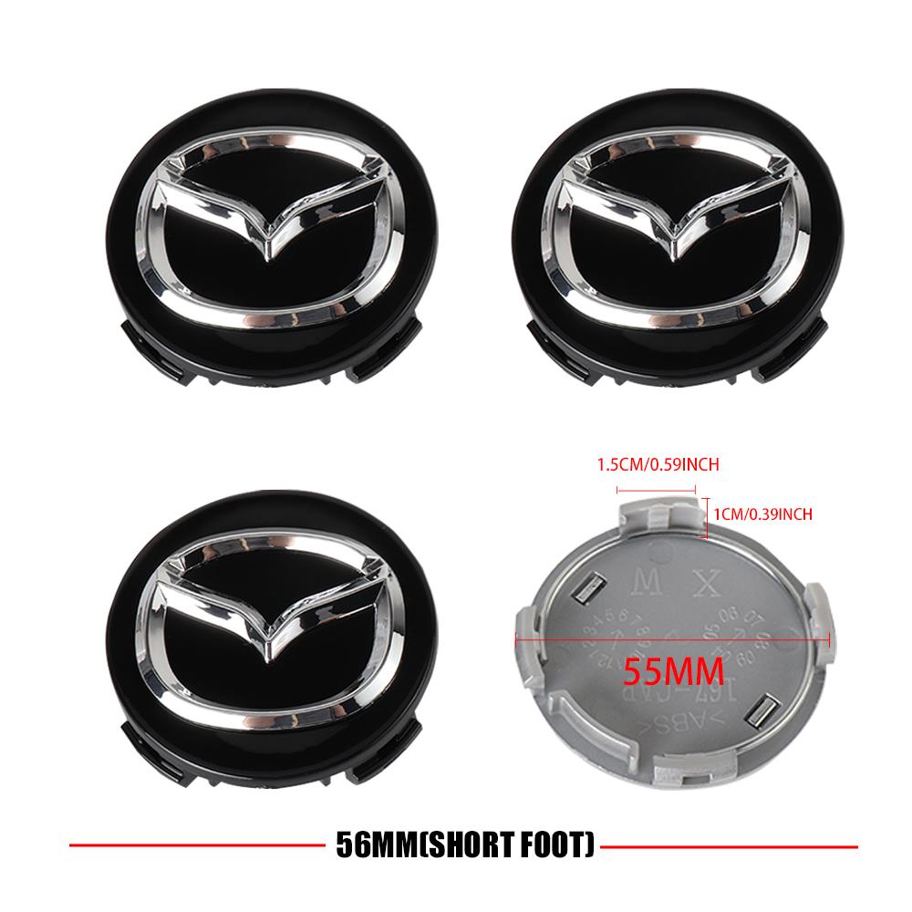 4pcs 56mm Car Hub Cap Wheel Center Emblem Cap for Mazda CX-9 MS Demio MPS Miata RX-7 RX-8 626 BM BL BK GH Skyactiv 323 626 CX-3