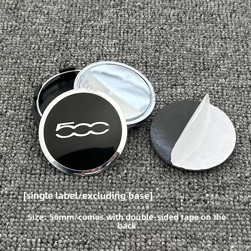 

4Pcs For FIAT 500 500X 500L Panda Argo Strada Strada Tipo Argo 124 Spider Car Wheel Hub Center Cap Aluminum Metal Logo Sticker