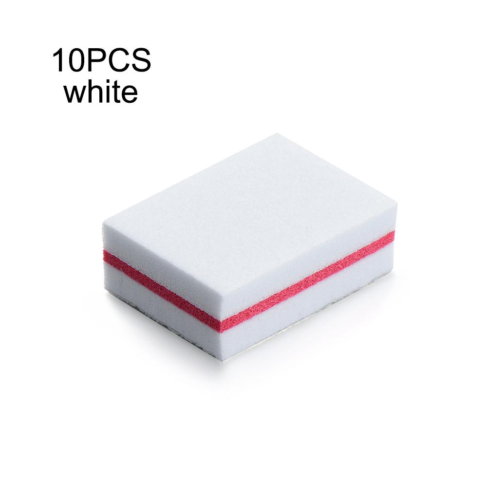 10PCS Mini Nail Files Polishing Blocks Colorful Double-sided Sponge Nail Polish Sanding Buffer Strips Nail Care Manicure Tools