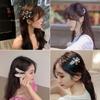 Korea Shiny Crystal Hair Clip Set Fashion Hair Accessories  Trend For Women Girl Pearl Rhinestone Hairpin Side Clip For Hair