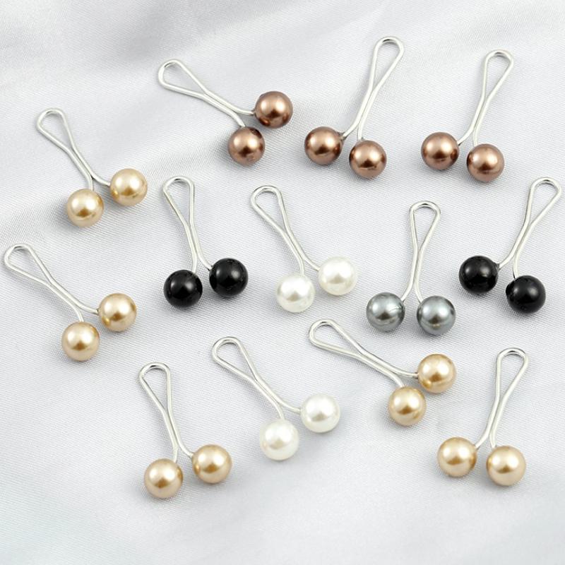 10-20pcs/lot Anti Slip Brooch Headscarf Shawl Scarf Lady Fixed Pins Scarf Hijab Clips Pearl Stylish Brooch for Women Jewelry