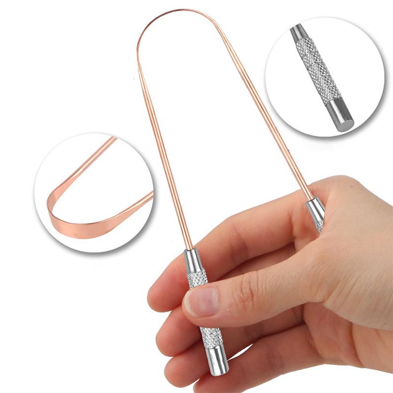 1 шт. медный скребок для языка, щетка для чистки языка, зубная щетка для языка, гигиена полости рта, высокое качество, скребок для языка onesize