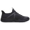 Skechers Burst Shinz Mesh Synthetic Leather Fabric Sports Low Top Lifestyle Shoes Men sneakers Black 52115-BBK