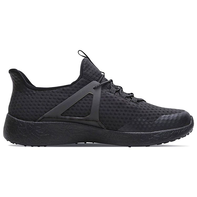 Skechers Burst Shinz Mesh Synthetic Leather Fabric Sports Low Top Lifestyle Shoes Men sneakers Black 52115-BBK