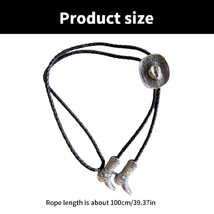 Men Personality Neck Tie Original Styles Western Bolo Ties Leather Pendant Tie for Men's Fashion